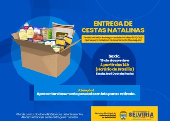 Prefeitura de Selvíria realiza entrega de cestas natalinas na sexta e no sábado