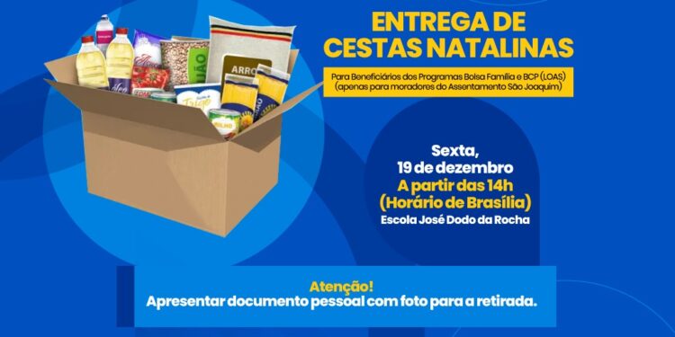 Prefeitura de Selvíria realiza entrega de cestas natalinas na sexta e no sábado