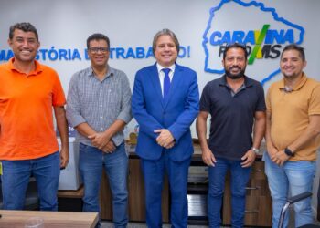 Prefeito Jaime se reúne com o deputado estadual Pedro Caravina em Campo Grande