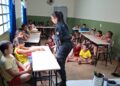 Polícia Militar orienta crianças e adolescentes do SER MAIS sobre segurança