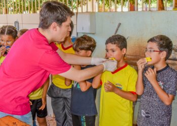 Escola Nelson Duarte recebe ação de promoção e prevenção à saúde bucal
