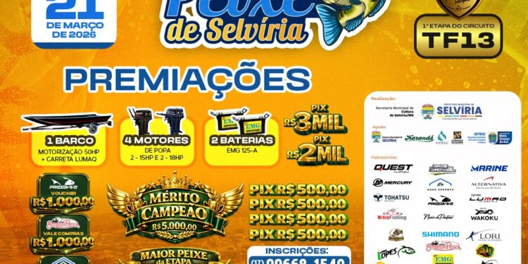 “5ª Festa do Peixe”: Inscrições abertas para a etapa de Selvíria do “Tucuna Free”