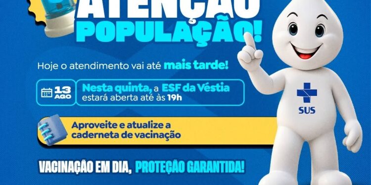 Unidade de saúde da Véstia terá horário estendido
