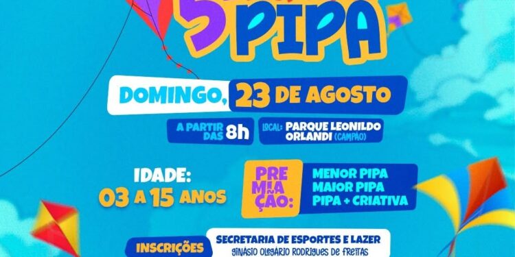 Inscrições para o 5º Festival de Pipas de Selvíria
